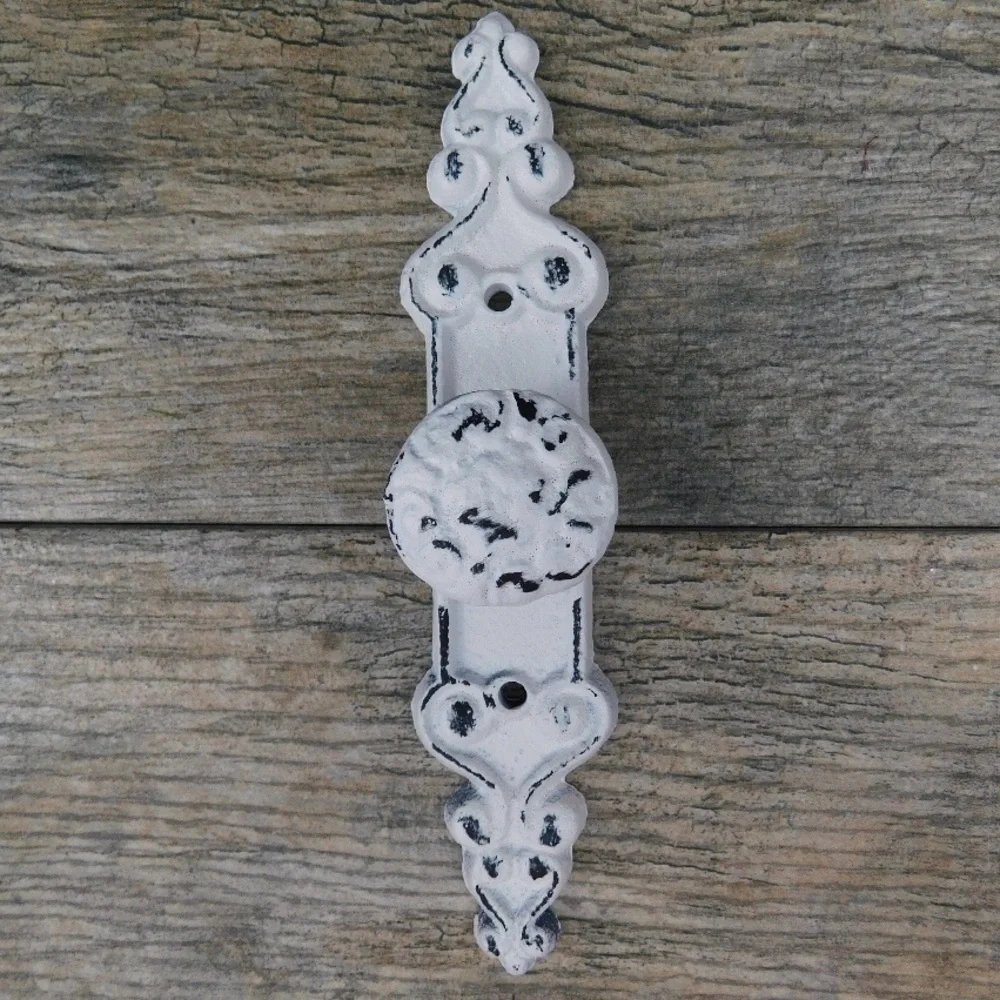 NWOT Vintage White Cast Iron Wall Hook or Hanger